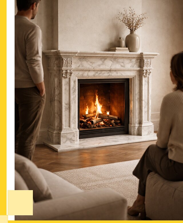 Мраморные камины под ключ в Отрадном от 271750 р. | ЭриданТрд