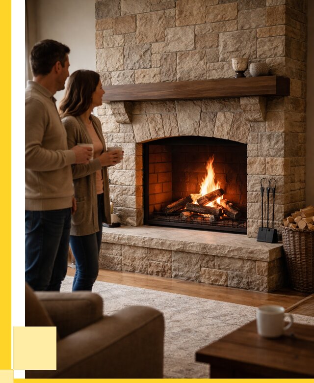 Каменные камины на заказ в Отрадном от 195660 р. | ЭриданТрд