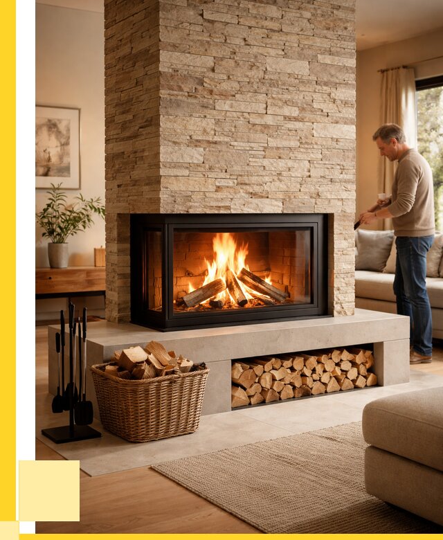 Дровяной камин под ключ в Отрадном от 217400 р. | ЭриданТрд