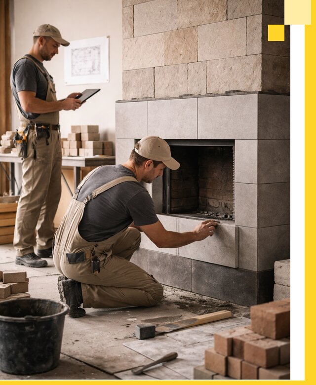 Индивидуальные проекты каминов и каминных систем в Отрадном