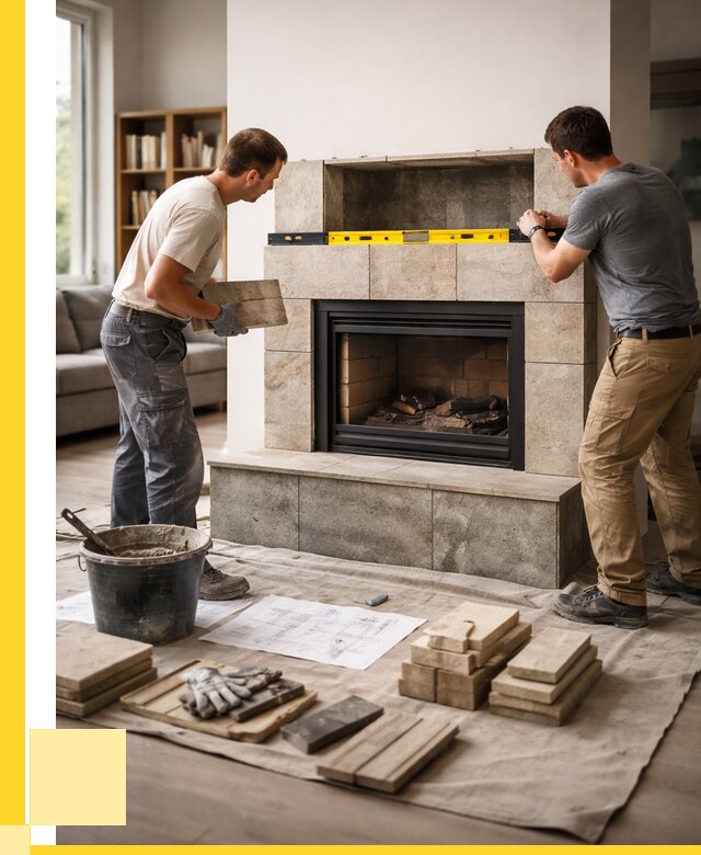 Монтаж каминов и установка в Отрадном от 48915 р. | ЭриданТрд