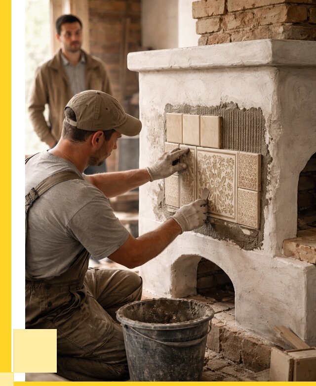 Отделка печей и банных печей в Отрадном от 38045 р. | ЭриданТрд