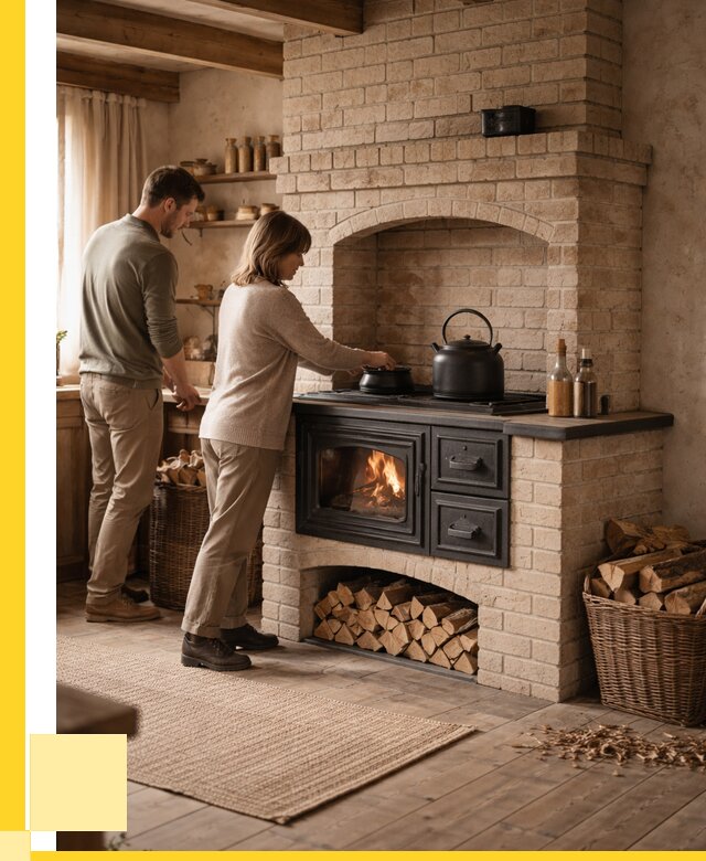 Печи с плитой в Отрадном от 48915 р. | ЭриданТрд — кирпичная печь