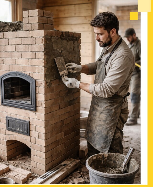 Изготовление и установка печей-шведок под ключ в Отрадном