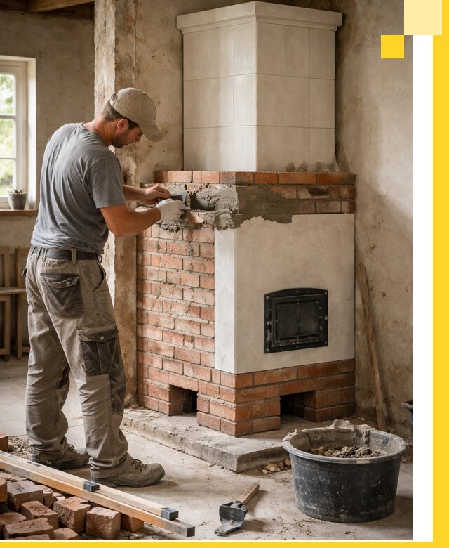 Изготовление и установка печей-голландок под ключ в Отрадном