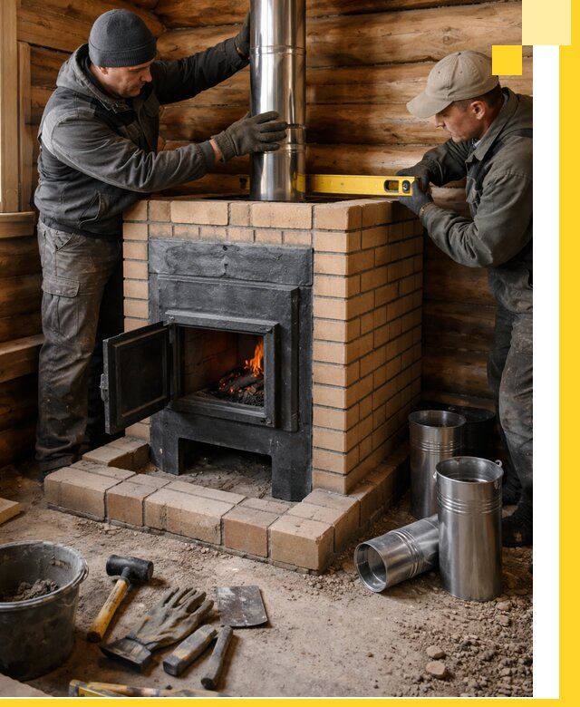 Проектирование, изготовление и установка банных печей в Отрадном