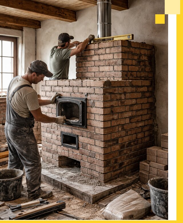 Печи для загородного дома под ключ в Отрадном — монтаж и сервис