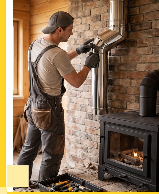 Монтаж дымоходов для печей в Отрадном от 8153 р. | ЭриданТрд