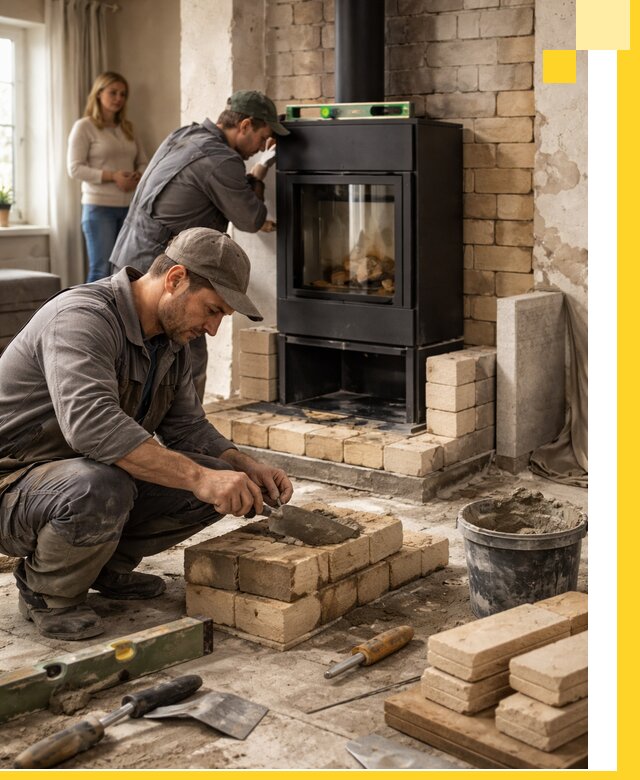 Печи и камины под ключ: проект, установка в Отрадном