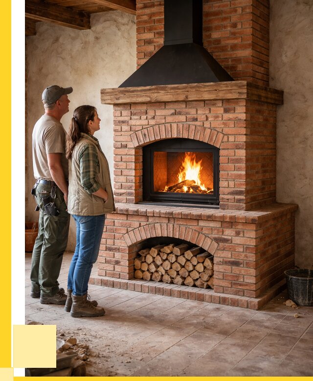 Печи камины из кирпича в Отрадном от 130440 р. | ЭриданТрд