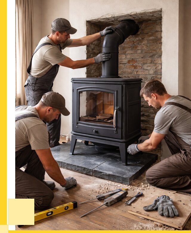 Монтаж печи камина в частном доме в Отрадном от 27175 р. | ЭриданТрд
