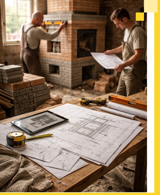 Проекты печей и каминов с индивидуальным дизайном в Отрадном