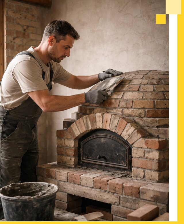 Изготовление и монтаж помпейских печей на заказ в Отрадном