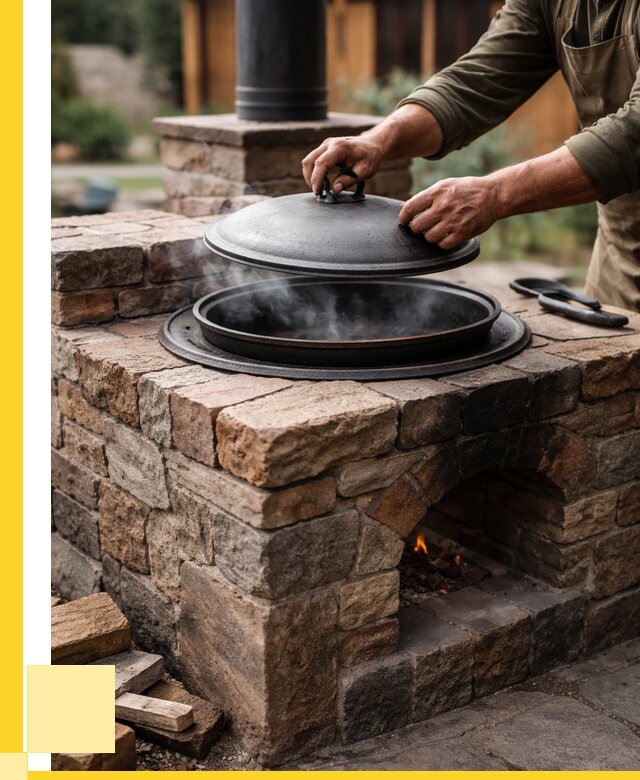 Печи для казана в Отрадном по цене от 19566 р. | ЭриданТрд