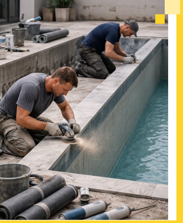 Профессиональный ремонт бассейнов под ключ в Отрадном