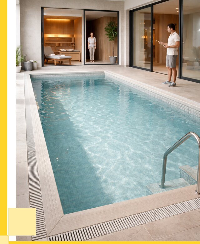 Отделка бассейна пленкой ПВХ в Отрадном от 3805 р. - ЭриданТрд