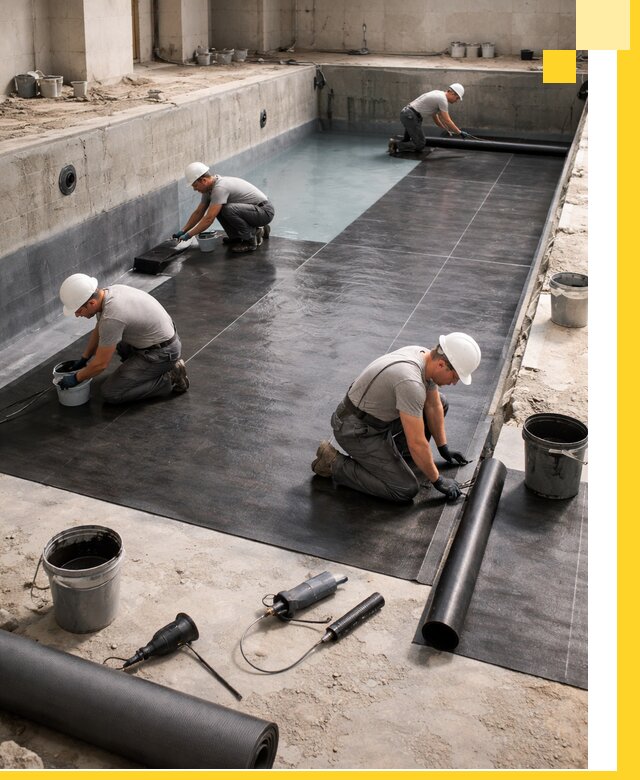 Профессиональная гидроизоляция бассейнов и чаш в Отрадном под ключ