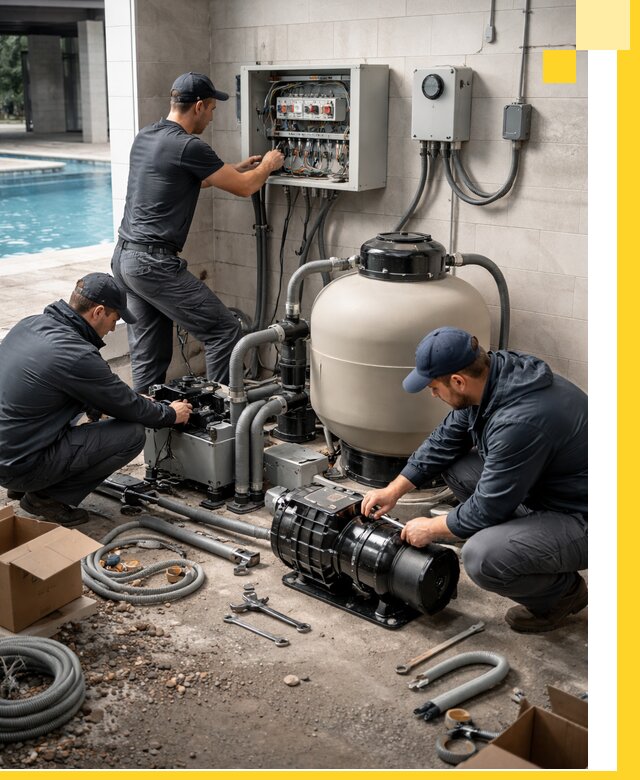 Профессиональный монтаж оборудования для бассейнов в Отрадном