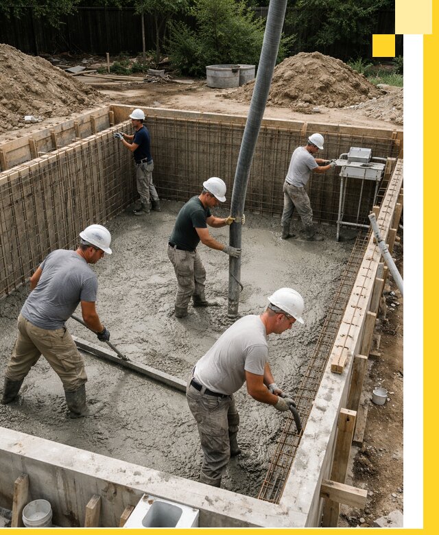 Строительство бетонных бассейнов под ключ в Отрадном