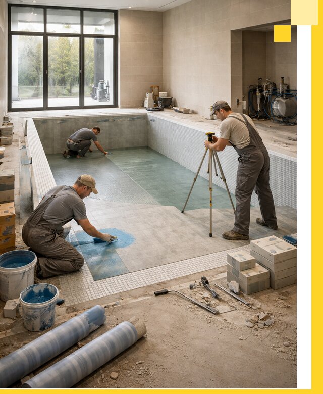 Проект и строительство закрытых бассейнов в Отрадном под ключ