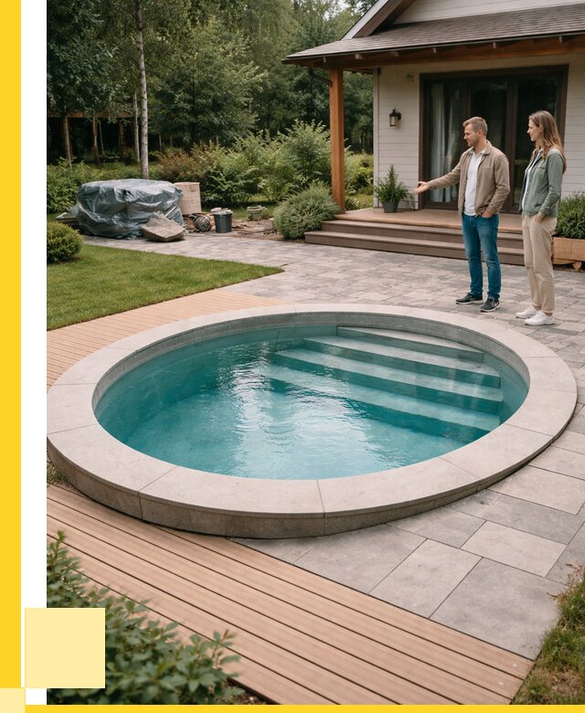 Бассейн на даче под ключ в Отрадном от 217400 р., ЭриданТрд