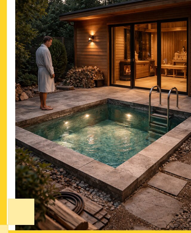 Бани с бассейном под ключ в Отрадном от 103265 р. | ЭриданТрд