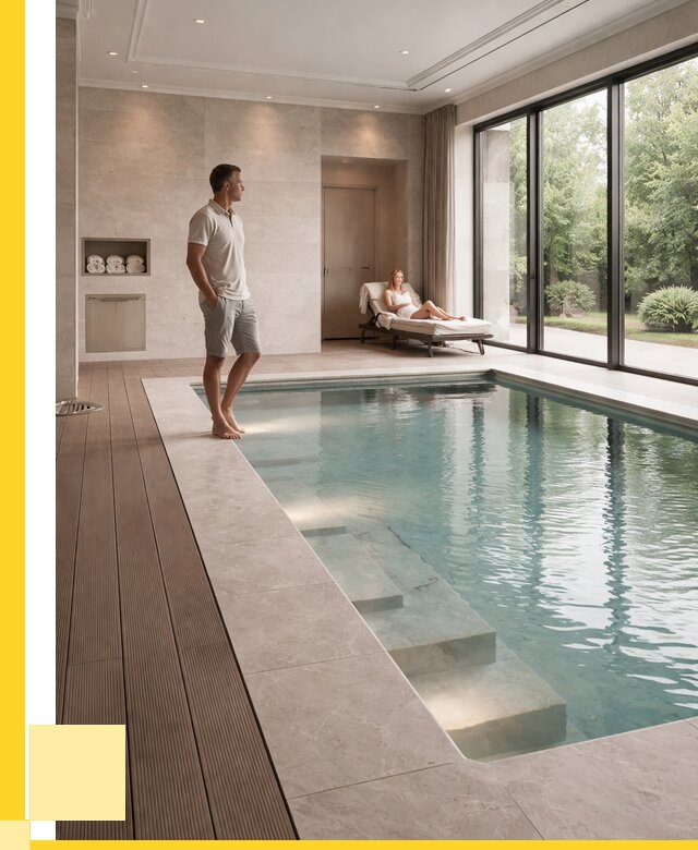 Бассейны в коттедже под ключ в Отрадном от 1304400 р. | ЭриданТрд