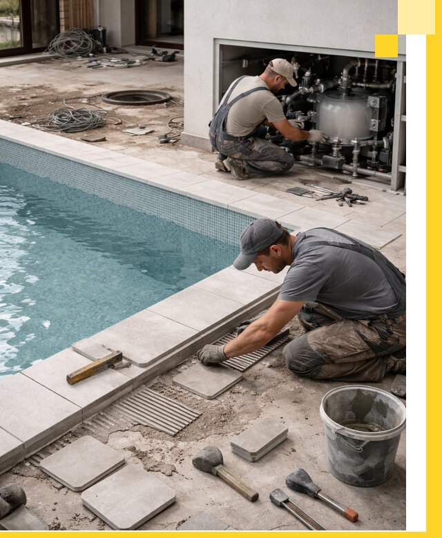 Строительство и монтаж бассейнов в коттедже в Отрадном