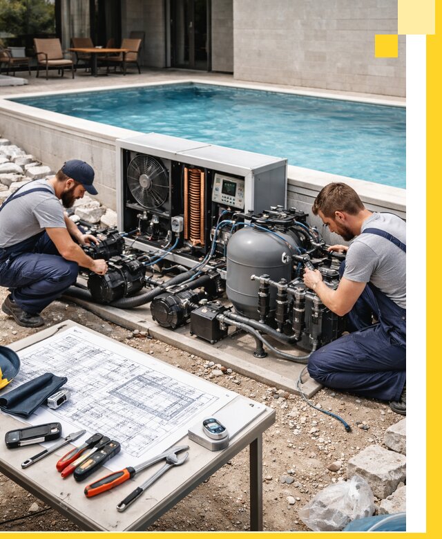 Проектирование и монтаж бассейнов с подогревом в Отрадном