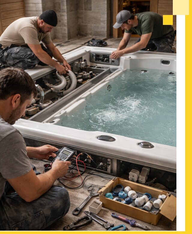 Гидромассажные бассейны под ключ в Отрадном, дизайн и монтаж