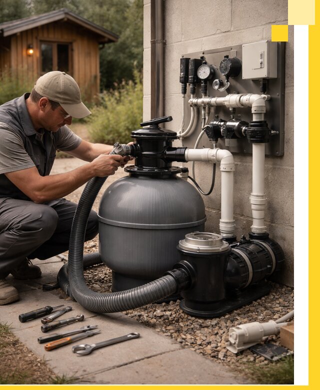 Продажа и монтаж фильтров и насосов для бассейнов в Отрадном