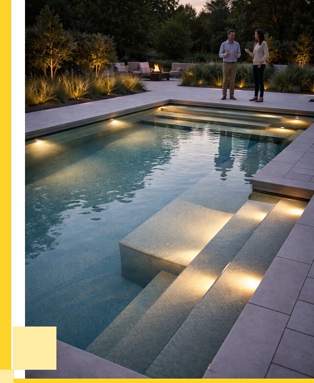 Освещение бассейнов в Отрадном под ключ от 27175 р. | ЭриданТрд