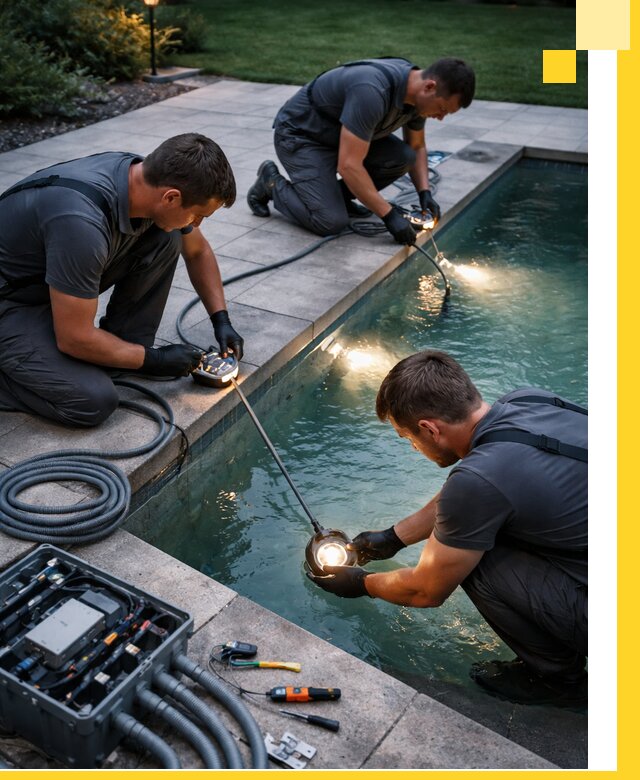 Профессиональное освещение бассейнов в Отрадном: дизайн и монтаж