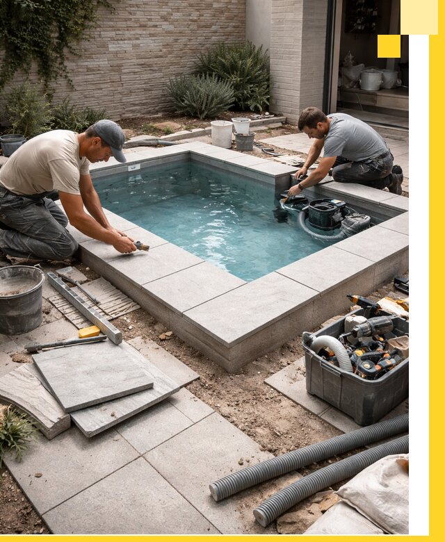 Мини бассейны под ключ в Отрадном, дизайн и установка