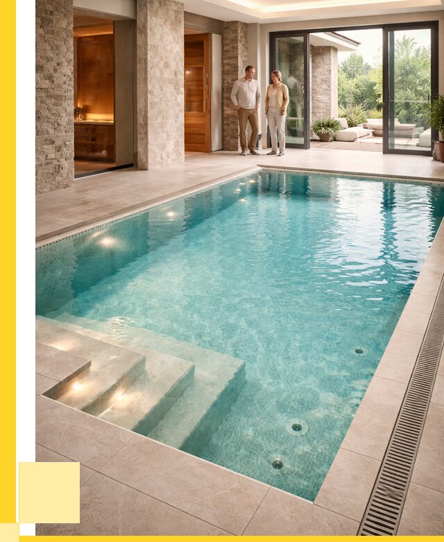 Бассейн во дворе в Отрадном: проект, отделка от 1304400 р. | ЭриданТрд