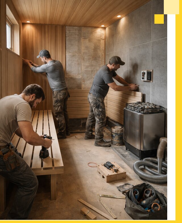 Сауны под ключ в Отрадном, проектирование, строительство, отделка