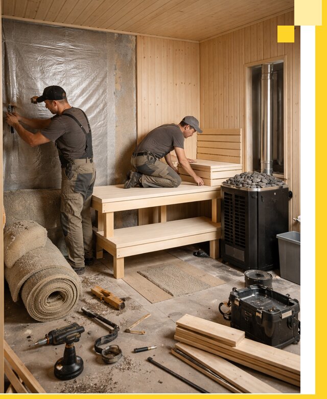 Проекты саун под ключ в Отрадном дизайн и строительство