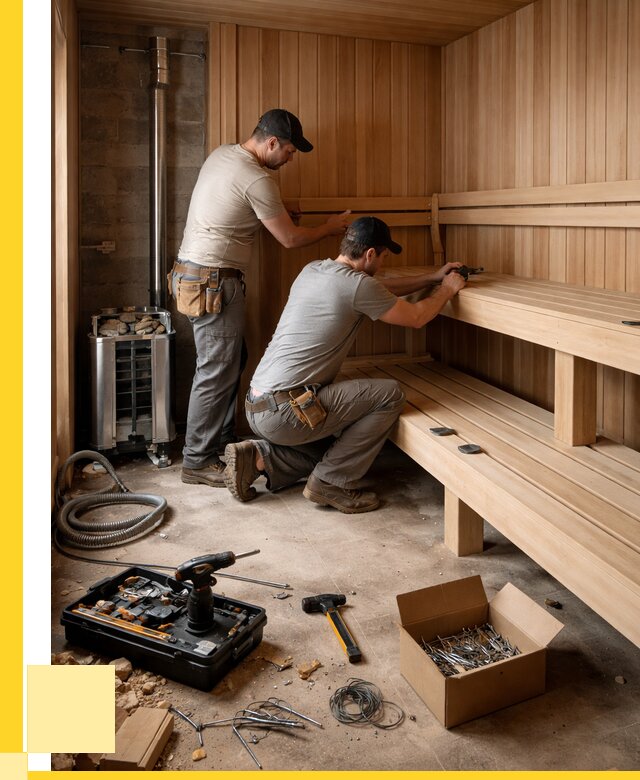 Монтаж саун под ключ в Отрадном от 130440 р. | ЭриданТрд