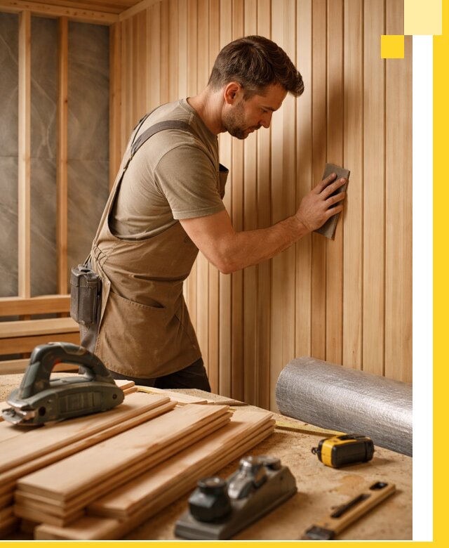 Профессиональная отделка саун и парных под ключ в Отрадном