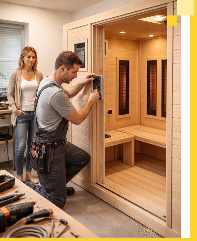 Инфракрасные сауны под ключ в Отрадном продажа и установка