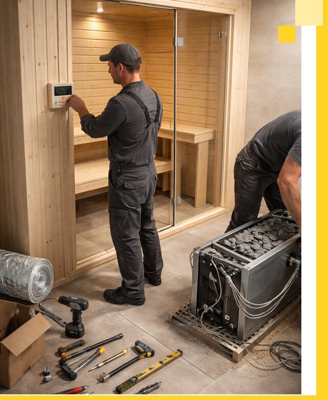 Поставка, установка и монтаж электрических саун в Отрадном