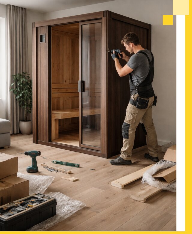 Установка и производство мини саун под ключ в Отрадном