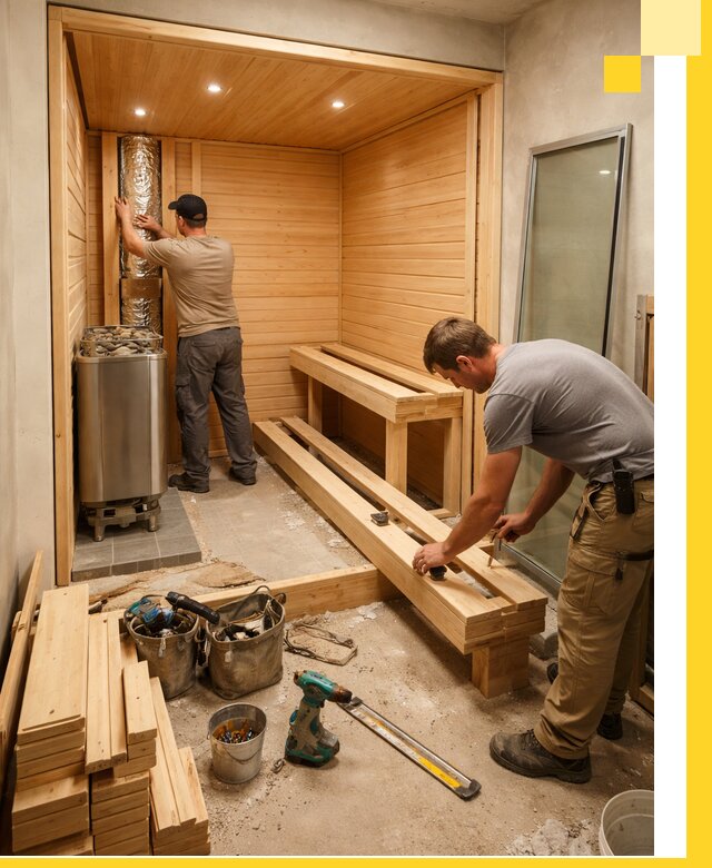 Проектирование и установка домашних саун под ключ в Отрадном