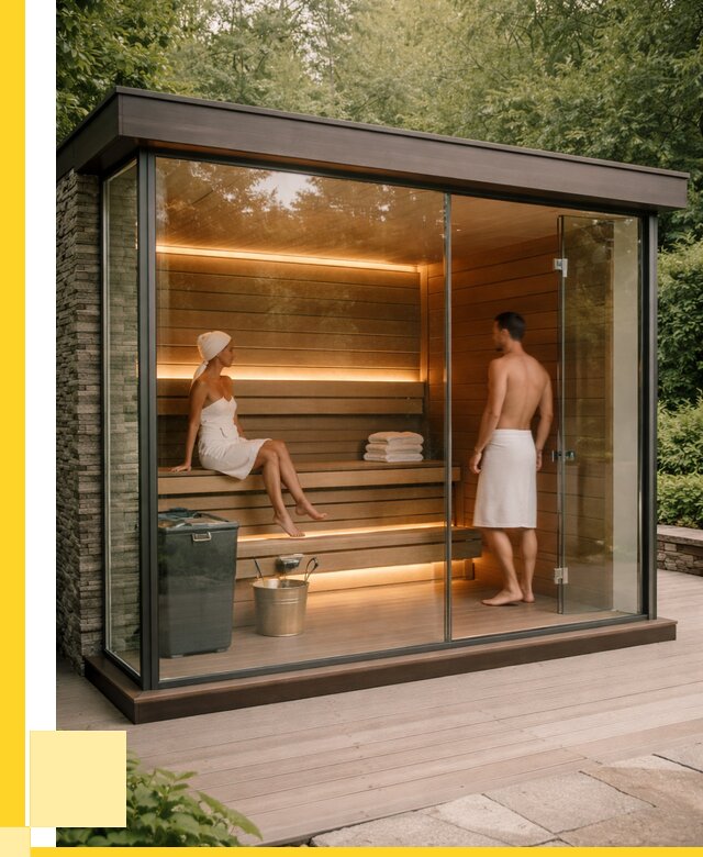 Сауна стеклянная и двери для сауны в Отрадном от 271750 р. | ЭриданТрд