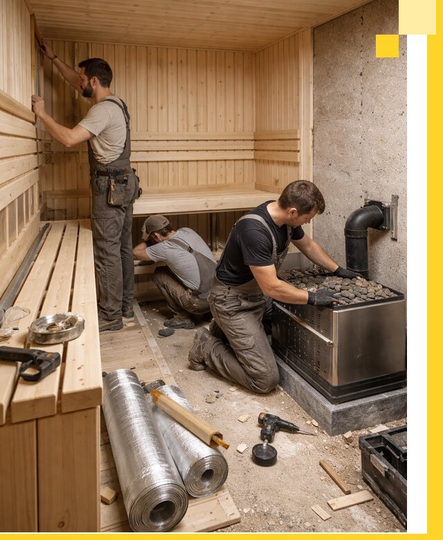 Индивидуальные сауны на заказ в Отрадном под ключ, проект и монтаж