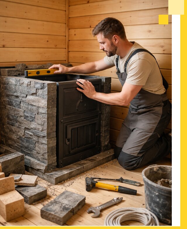 Производство и установка печей для саун под ключ в Отрадном