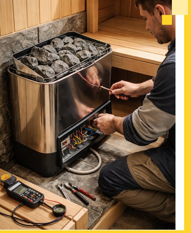 Продажа и установка электрокаменок для саун в Отрадном