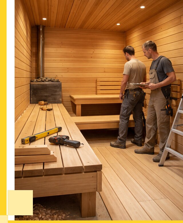 Отделка бань и саун в Отрадном по цене от 4892 р. | ЭриданТрд