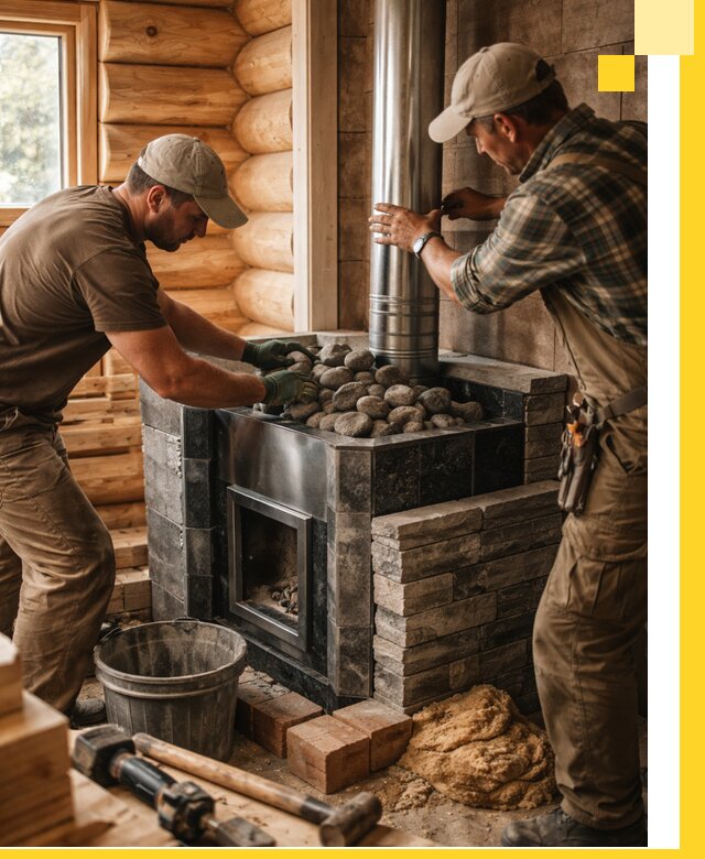 Строительство и отделка русских бань под ключ в Отрадном