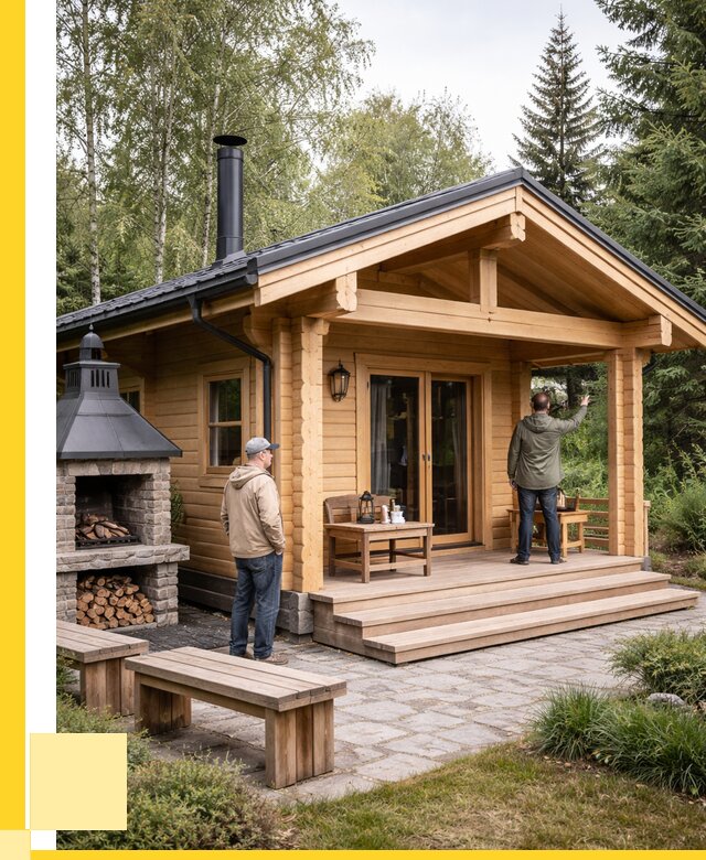 Деревянные бани под ключ в Отрадном от 489150 р. | ЭриданТрд